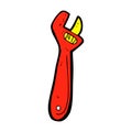 comic cartoon adjustable spanner