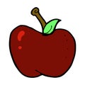 comic cartoon apple Royalty Free Stock Photo