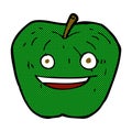 comic cartoon apple Royalty Free Stock Photo