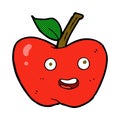 comic cartoon apple Royalty Free Stock Photo