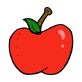 comic cartoon apple Royalty Free Stock Photo