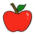 comic cartoon apple Royalty Free Stock Photo