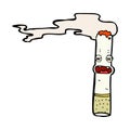 comic cartoon cigarette character