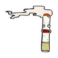 comic cartoon cigarette