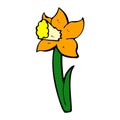 comic cartoon daffodil