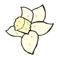 comic cartoon daffodil