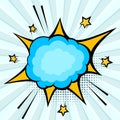 Comic cartoon explosion. Pop art design Royalty Free Stock Photo