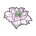 comic cartoon flower Royalty Free Stock Photo