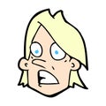 comic cartoon frightened face