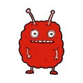 comic cartoon funny alien monster Royalty Free Stock Photo