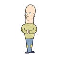 comic cartoon funny bald man