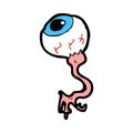 comic cartoon gross eyeball