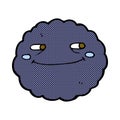 comic cartoon happy rain cloud