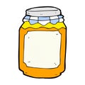 comic cartoon jar of marmalade