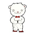 comic cartoon little polar bear Royalty Free Stock Photo