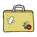 comic cartoon luggage