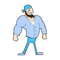 comic cartoon manly sailor man