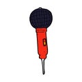 comic cartoon microphone