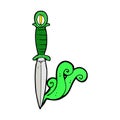 comic cartoon mystic dagger