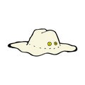 comic cartoon old australian hat Royalty Free Stock Photo