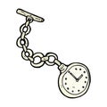 comic cartoon old pocket watch