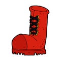 comic cartoon old work boot