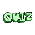 comic cartoon quiz sign