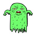 comic cartoon slimy ghost