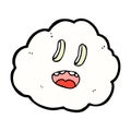 comic cartoon spooky cloud