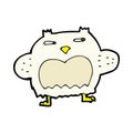 comic cartoon suspicious owl