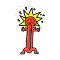 comic cartoon thermometer