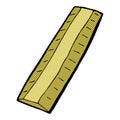 comic cartoon wooden ruler