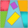 Comic colorful composition Royalty Free Stock Photo