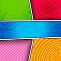 Comic colorful composition Royalty Free Stock Photo