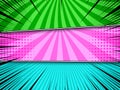 Comic colorful horizontal banners Royalty Free Stock Photo