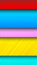 Comic colorful horizontal banners Royalty Free Stock Photo
