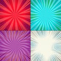 Comic colorful square composition Royalty Free Stock Photo