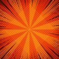 Comic cool orange background