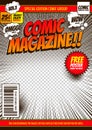 Comic cover template 1 Royalty Free Stock Photo