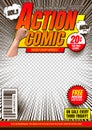 Comic cover template 2 Royalty Free Stock Photo