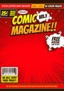 Comic cover template 4 Royalty Free Stock Photo