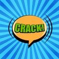 Comic Crack wording concept