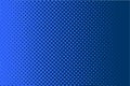 Comic dotted pattern. Blue color. Halftone background Retro backdrop with circles, dots.