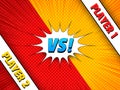Comic duel colorful concept Royalty Free Stock Photo