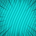 Comic dynamic turquoise abstract background