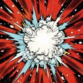 Retro Comic Book Style Supernova Explosion Artwork Royalty Free Stock Photo