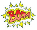 Comic explosion vector