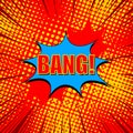 Comic explosive bright concept Royalty Free Stock Photo