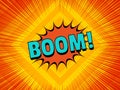 Comic explosive light concept Royalty Free Stock Photo