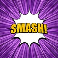 Comic explosive light purple template Royalty Free Stock Photo